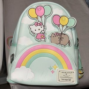 Sanrio Hello Kitty x Pusheen Loungefly mini backpack new no tags